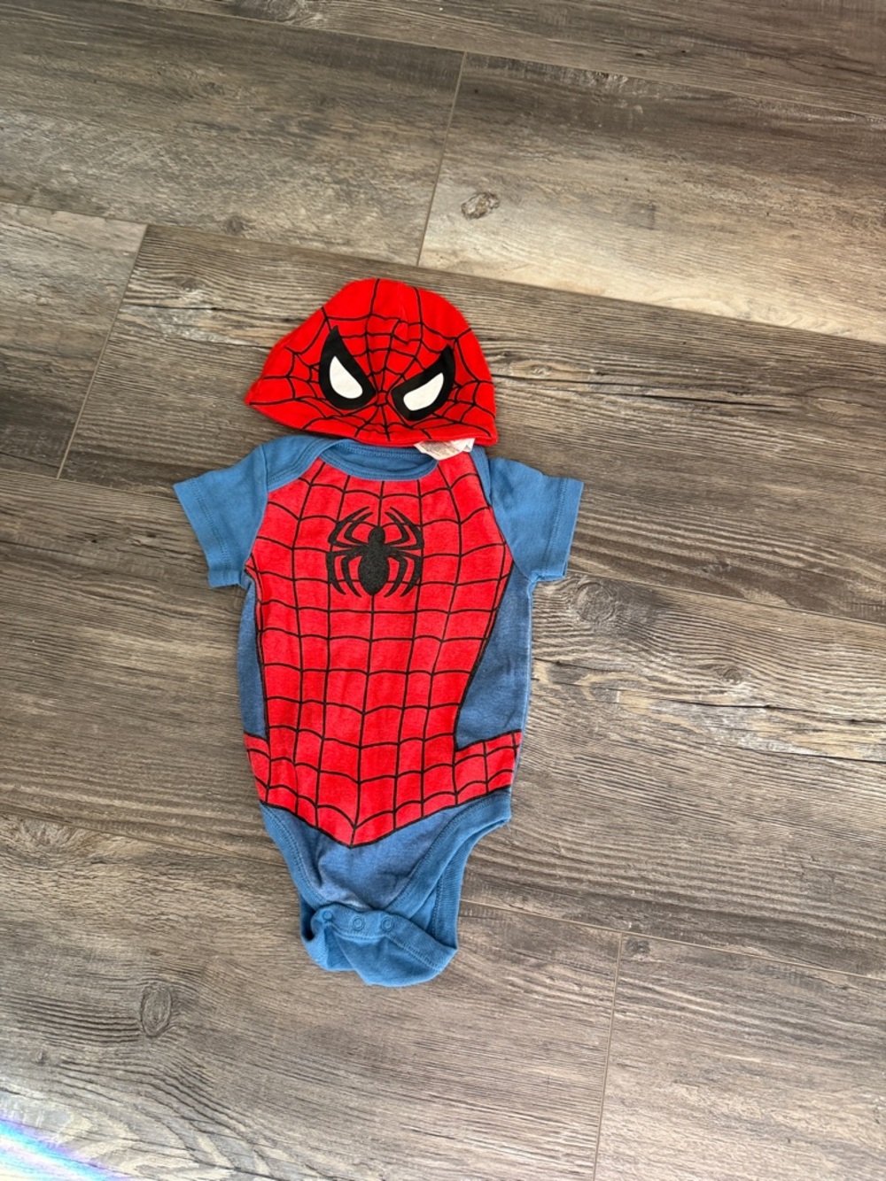 Marvel Spider-Man Red & Blue‎ Hooded Bodysuit Costume